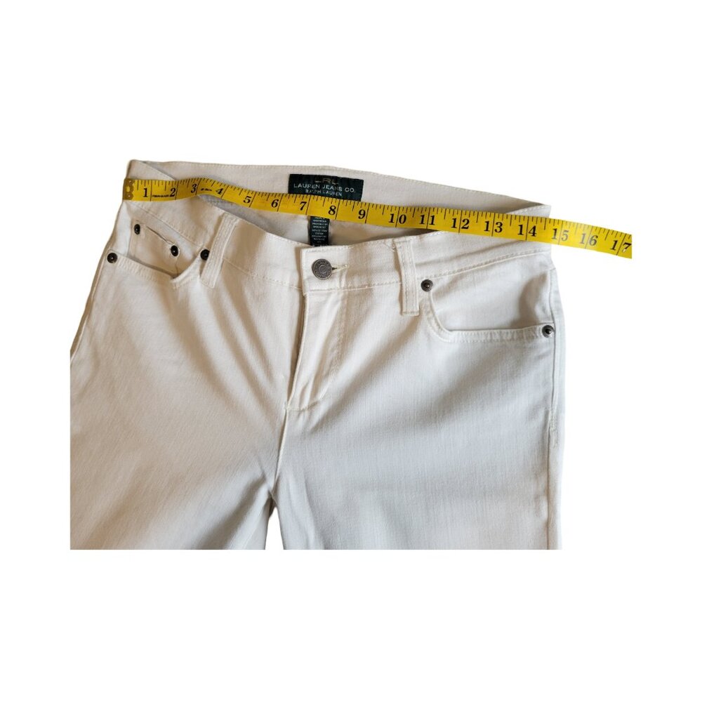 Lauren Ralph Lauren Jeans Womens size 4 White Modern Skinny - Picture 7 of 8